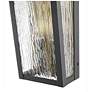 3_ArtCraft Point 13 1/2" High Black 2-Light Outdoor Wall Light more views