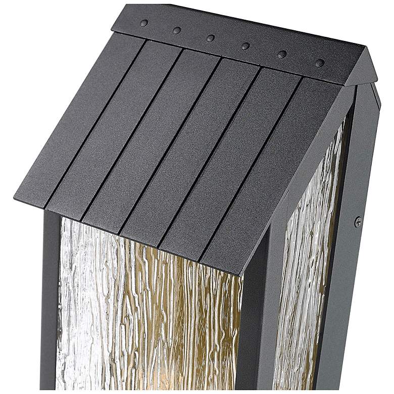 Image 3 ArtCraft Point 21 1/2" High Black 2-Light Outdoor Wall Light more views
