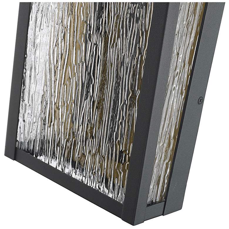 Image 4 ArtCraft Point 21 1/2" High Black 2-Light Outdoor Wall Light more views