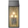 1_ArtCraft Point 25 1/2" High Black 3-Light Outdoor Wall Light
