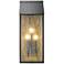 ArtCraft Point 25 1/2" High Black 3-Light Outdoor Wall Light