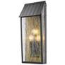 2_ArtCraft Point 25 1/2" High Black 3-Light Outdoor Wall Light more views