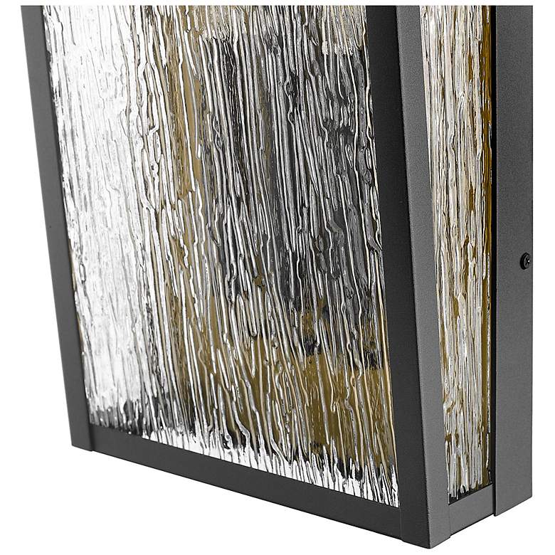 Image 3 ArtCraft Point 25 1/2" High Black 3-Light Outdoor Wall Light more views