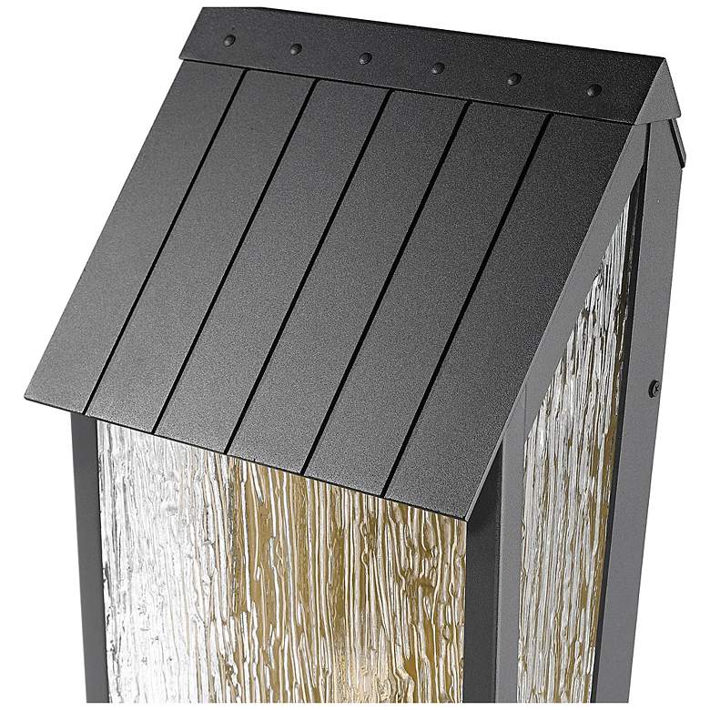 Image 4 ArtCraft Point 25 1/2" High Black 3-Light Outdoor Wall Light more views