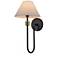 ArtCraft Providence 19" High Black Wall Light