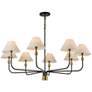 3_ArtCraft Providence 52" Wide Black 8-Light Chandelier more views