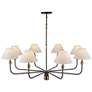 4_ArtCraft Providence 52" Wide Black 8-Light Chandelier more views