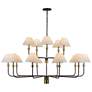 2_ArtCraft Providence 62" Wide Black 15-Light Chandelier more views