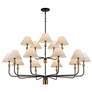 3_ArtCraft Providence 62" Wide Black 15-Light Chandelier more views