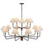 4_ArtCraft Providence 62" Wide Black 15-Light Chandelier more views
