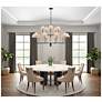 6_ArtCraft Providence 62" Wide Black 15-Light Chandelier more views