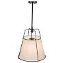 6_Artcraft Pullman 17" Wide Black Pendant Light w/ Linen Shade more views