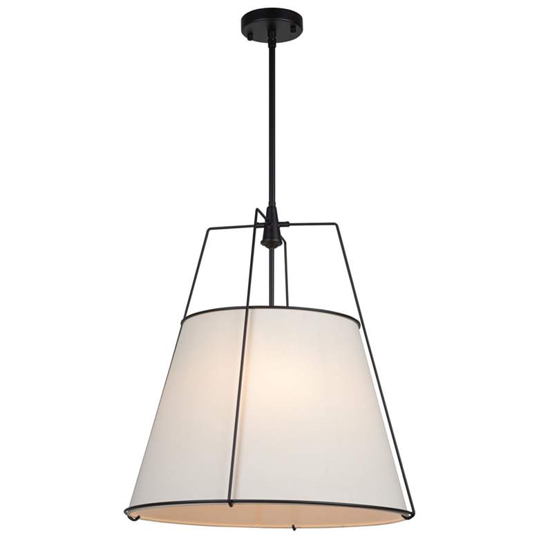 Image 1 Artcraft Pullman 20 3/4" Wide Black Pendant Light