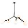 Artcraft Ravello 27 1/2" Wide Black Sputnik Pendant Light
