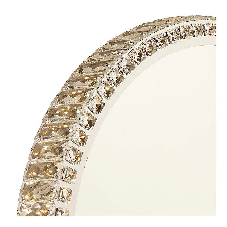 Image 2 Artcraft Reflections Crystal 31 1/2" Round LED Wall Mirror more views