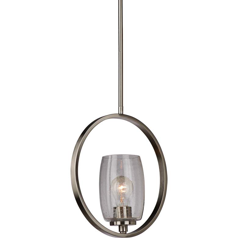 Image 1 Artcraft San Antonio 4 3/4"W Brushed Nickel Mini Pendant