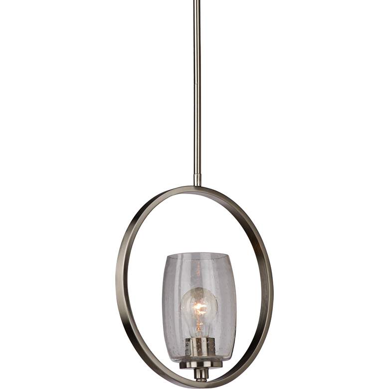 Image 1 Artcraft San Antonio 4 3/4 inchW Brushed Nickel Mini Pendant