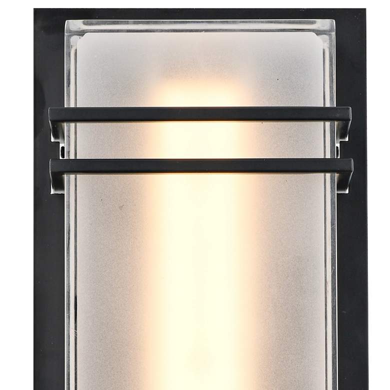 Image 2 Artcraft Sausalito 11 3/4" High Black LED Outdoor Wall Light more views