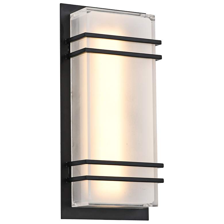 Image 6 Artcraft Sausalito 11 3/4" High Black LED Outdoor Wall Light more views