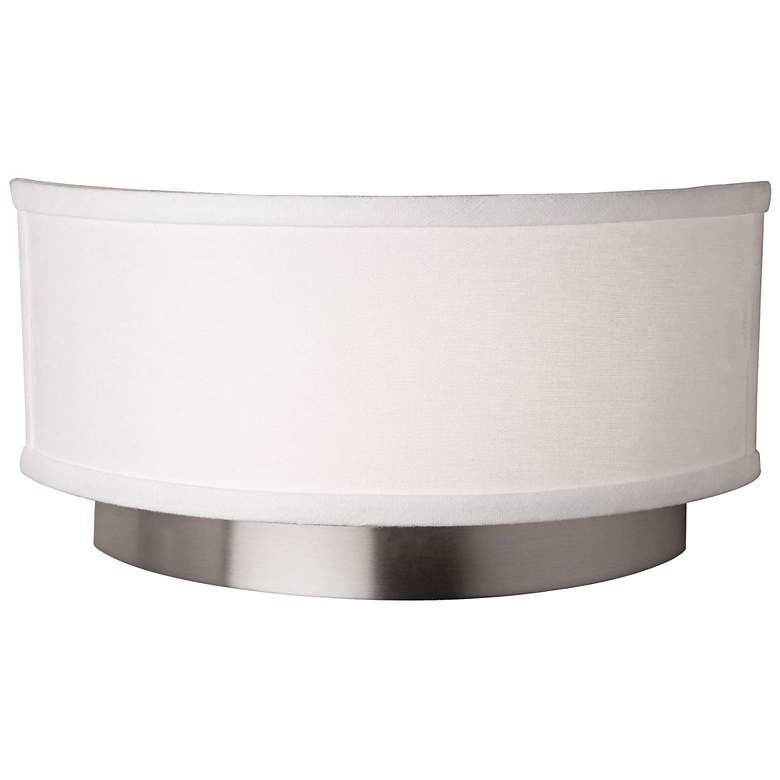 Image 1 Artcraft Scandia 12 inch Wide Brushed Nickel Wall Sconce