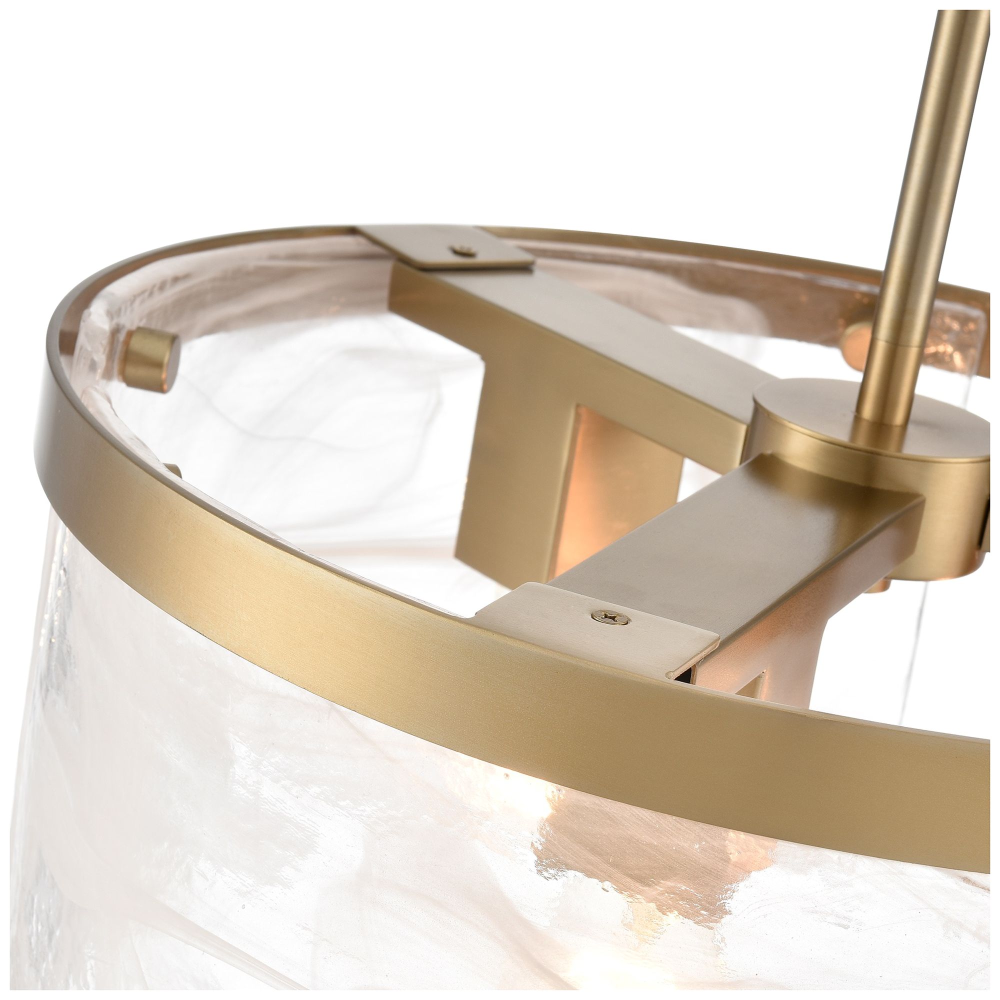 Image 5 Artcraft Skye 15" Wide Brushed Brass 3-Light Pendant more views