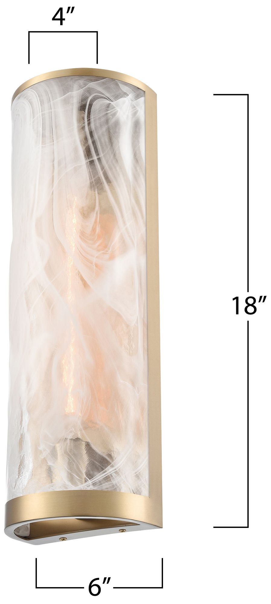 Image 6 ArtCraft Skye 18" High Brushed Brass Wall Sconce more views