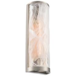 ArtCraft Skye 18" High Brushed Nickel Wall Sconce