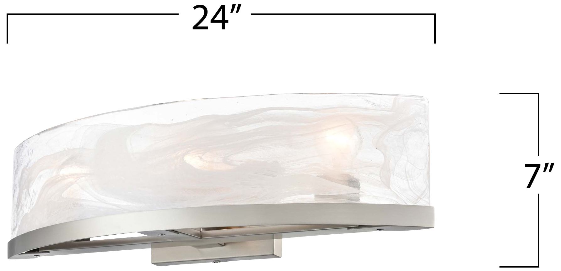 Image 3 ArtCraft Skye 24" Wide Brushed Nickel 3-Light Bath Light more views