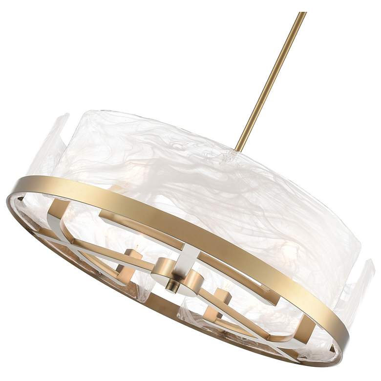 Image 4 ArtCraft Skye 24" Wide Brushed Brass 6-Light Chandelier more views