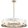 ArtCraft Skye 28" Wide Brushed Brass 8-Light Chandelier