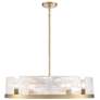 2_ArtCraft Skye 28" Wide Brushed Brass 8-Light Chandelier more views