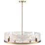 3_ArtCraft Skye 28" Wide Brushed Brass 8-Light Chandelier more views