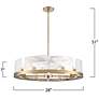 7_ArtCraft Skye 28" Wide Brushed Brass 8-Light Chandelier more views