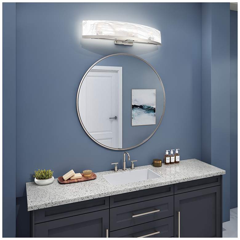 Image 2 ArtCraft Skye 32" Wide Brushed Nickel 4-Light Bath Light more views