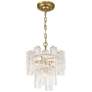1_Artcraft Sophia 17 3/4"W Brass and Clear Glass Ceiling Light