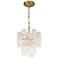 Artcraft Sophia 17 3/4"W Brass and Clear Glass Ceiling Light