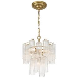 Artcraft Sophia 17 3/4"W Brass and Clear Glass Ceiling Light