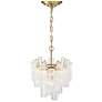 2_Artcraft Sophia 17 3/4"W Brass and Clear Glass Ceiling Light more views