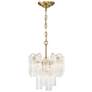 3_Artcraft Sophia 17 3/4"W Brass and Clear Glass Ceiling Light more views