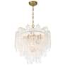 1_Artcraft Sophia 22 3/4"W Brass and Clear Glass Chandelier