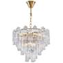 1_Artcraft Sophia 26" Wide Brass and Clear Glass Chandelier