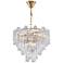 Artcraft Sophia 26" Wide Brass and Clear Glass Chandelier