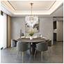 2_Artcraft Sophia 26" Wide Brass and Clear Glass Chandelier more views