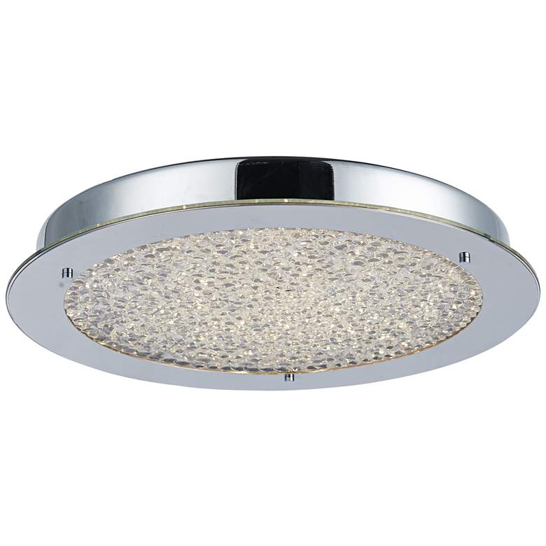 Image 1 Artcraft Stardust 16 inch Wide Chrome LED Ceiling Light