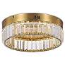 1_Artcraft Stella 13 3/4" Wide Brushed Brass LED Ceiling Light