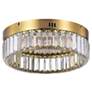 3_Artcraft Stella 13 3/4" Wide Brushed Brass LED Ceiling Light more views
