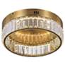 5_Artcraft Stella 13 3/4" Wide Brushed Brass LED Ceiling Light more views