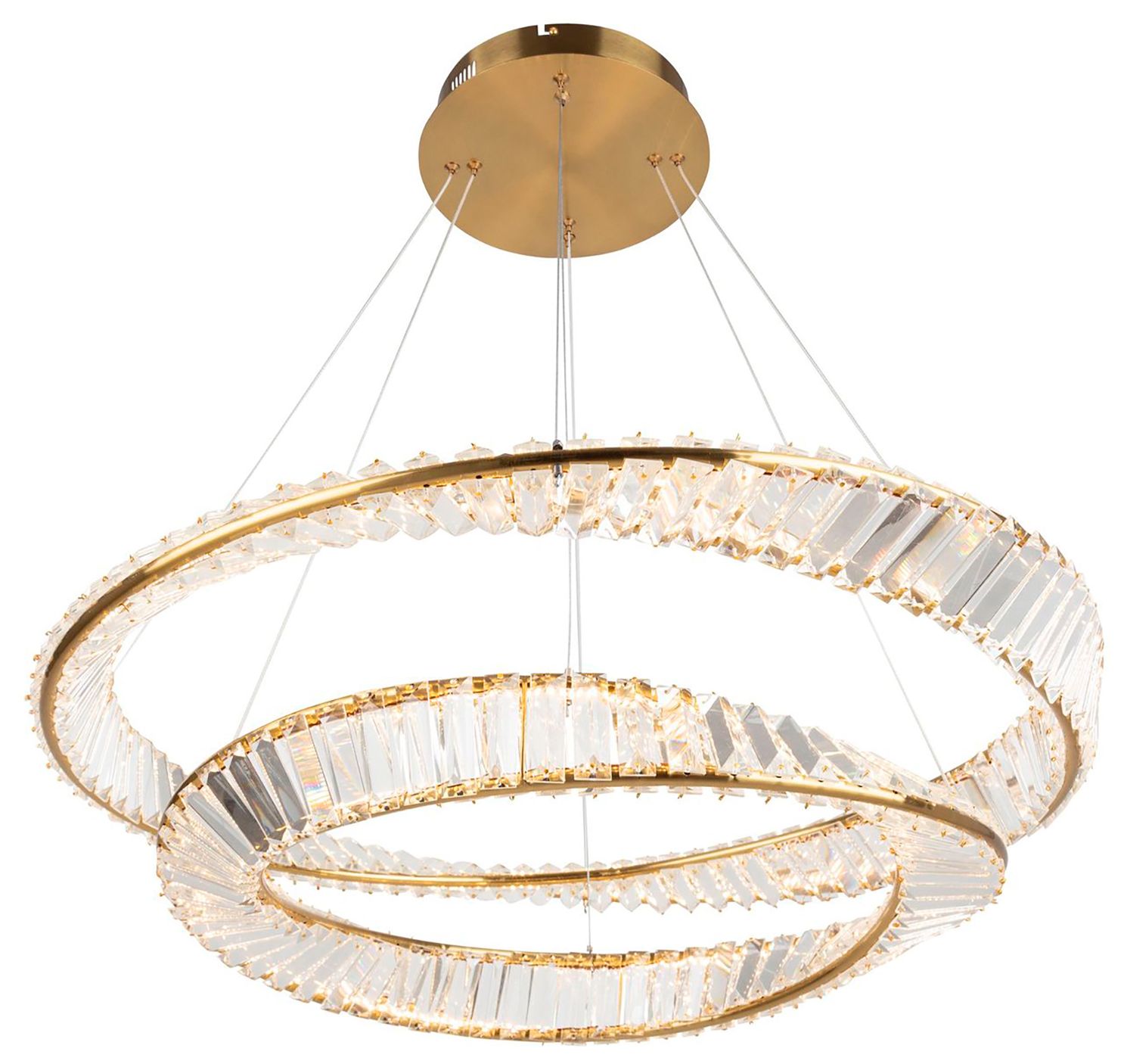Image 3 Artcraft Stella 31 1/2" Wide Brushed Brass LED Chandelier more views