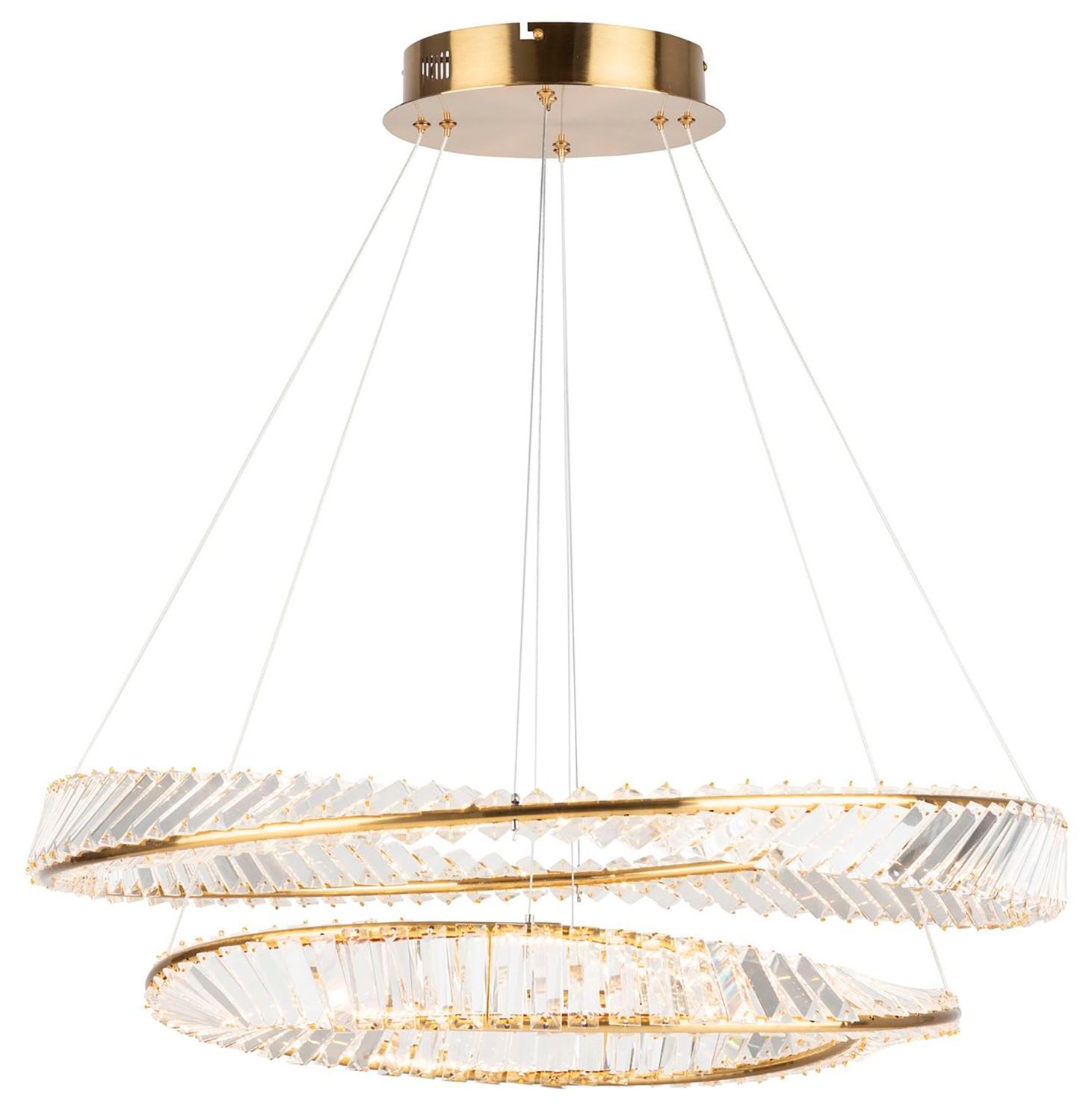 Image 4 Artcraft Stella 31 1/2" Wide Brushed Brass LED Chandelier more views