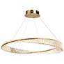 2_Artcraft Stella 31 1/2" Wide Brushed Brass LED Pendant Light